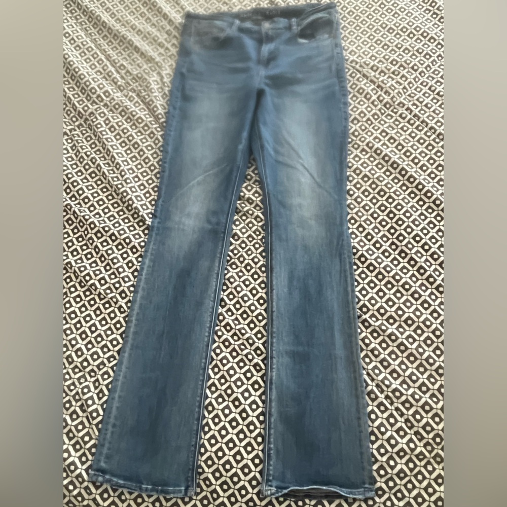 American Eagle Outfitters Blue Boot Cut stacked Jeans